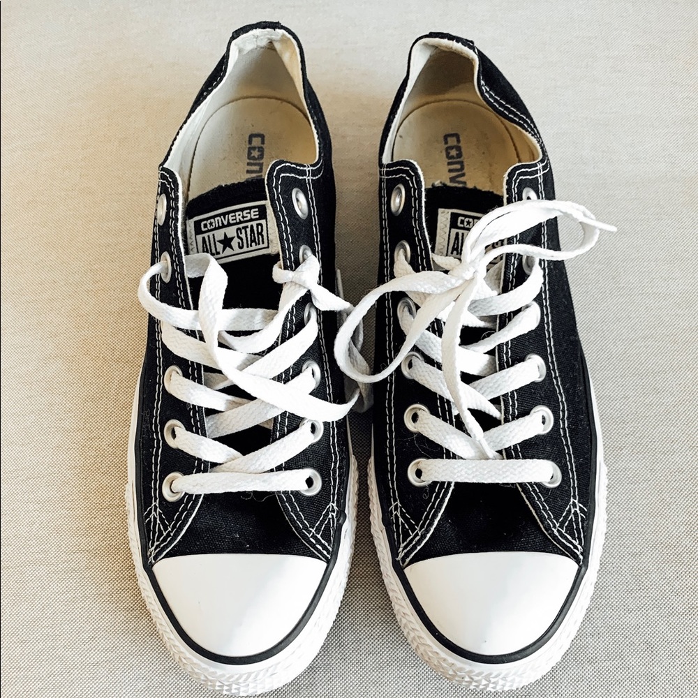 Black Unisex Converse All Star Low-tops